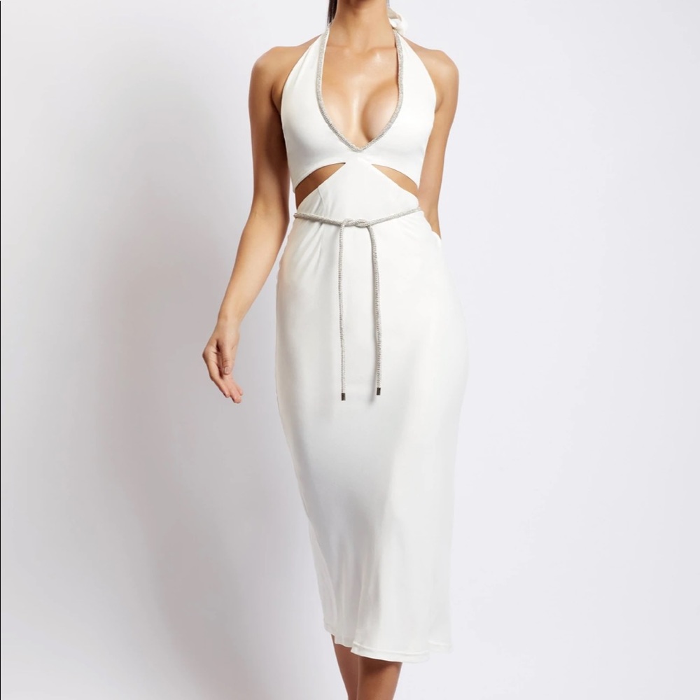 meshki lila diamanté rope midi dress sz XL #diamante #classy #mididress